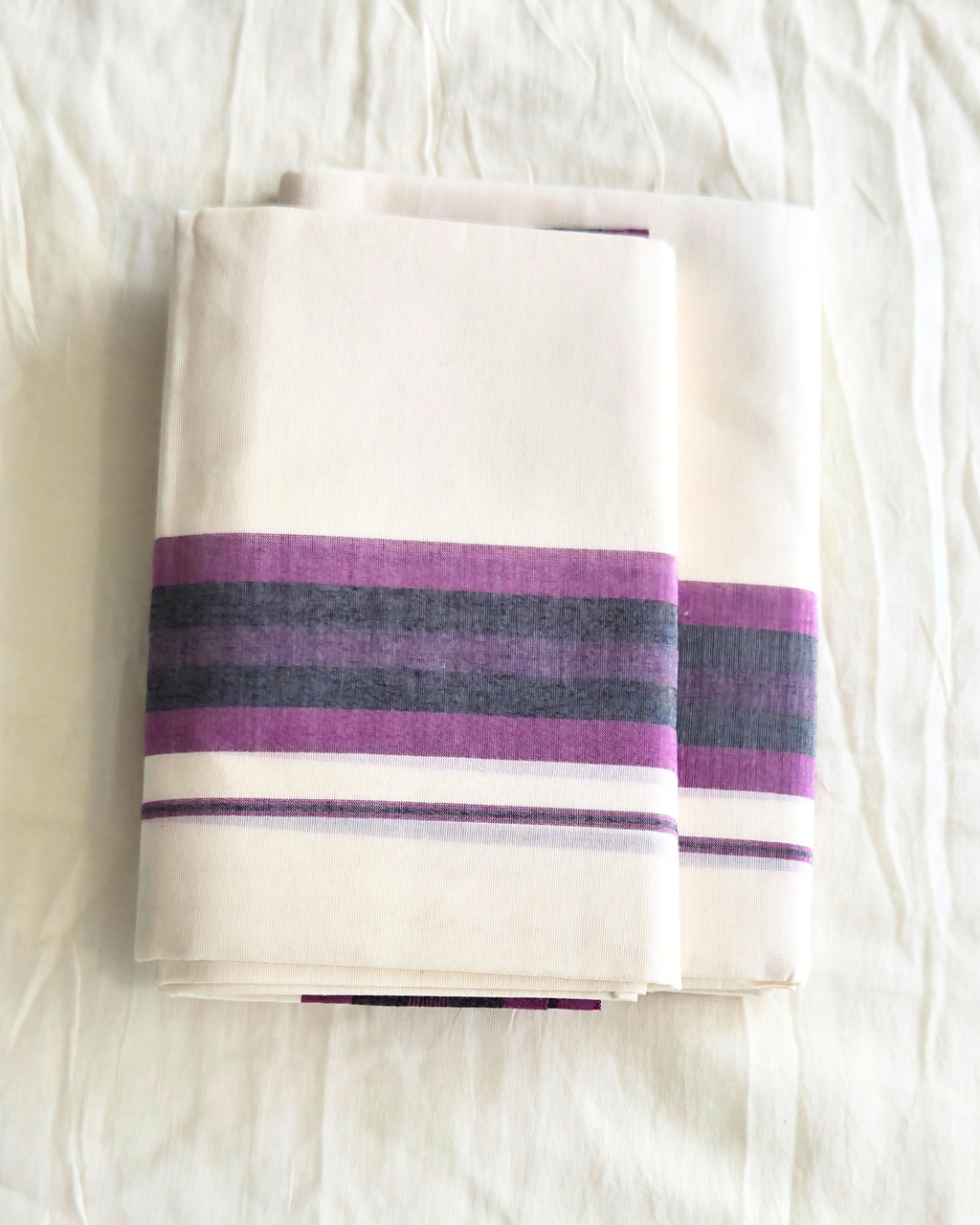 Balaramapuram Kaithari - 100% Organic Cotton Set Mundu
