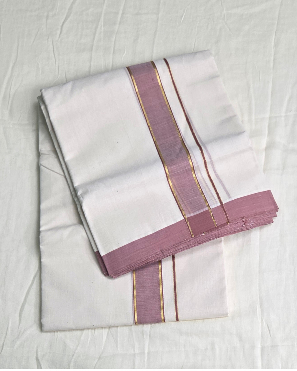 Balaramapuram Kaithari-100% Organic Cotton Double Mundu