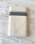 Slate Grey Kaithari Double Mundu — Handwoven Kerala