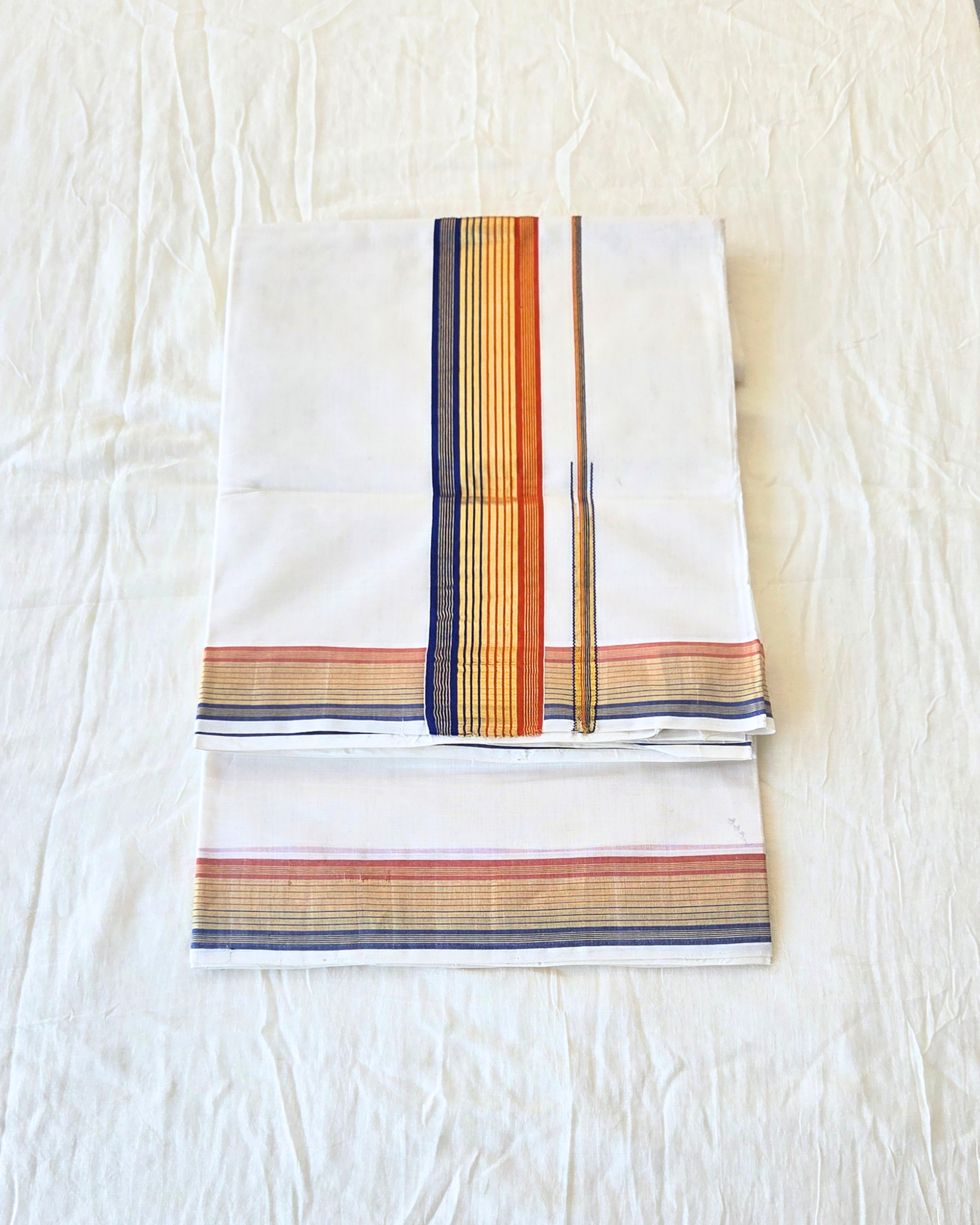 Balaramapuram Kaithari - 100% Organic Cotton Kasavu Saree