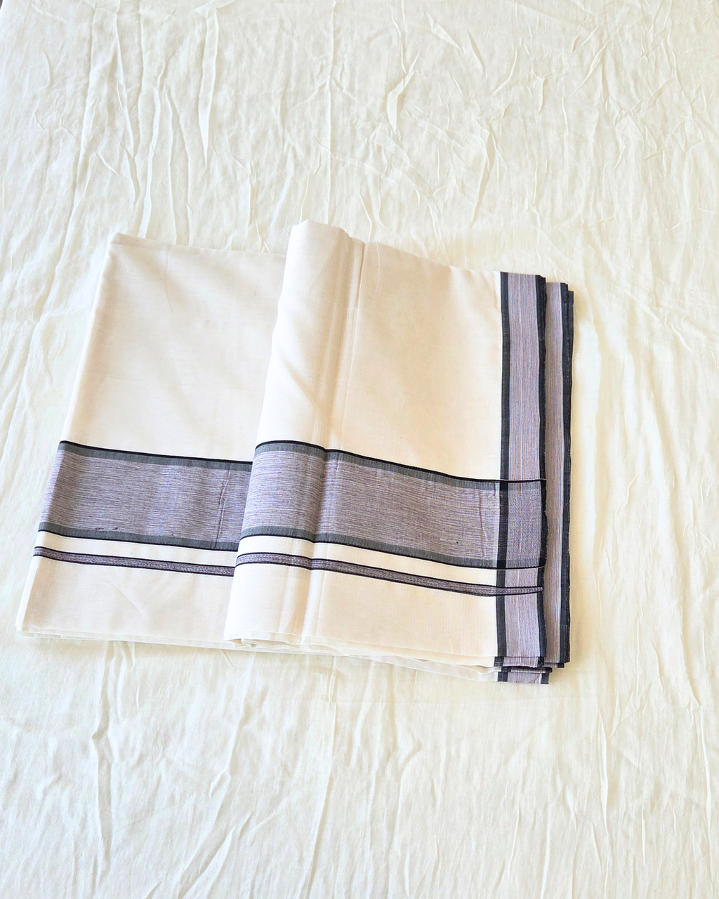 Balaramapuram Kaithari - 100% Organic Cotton Set Saree