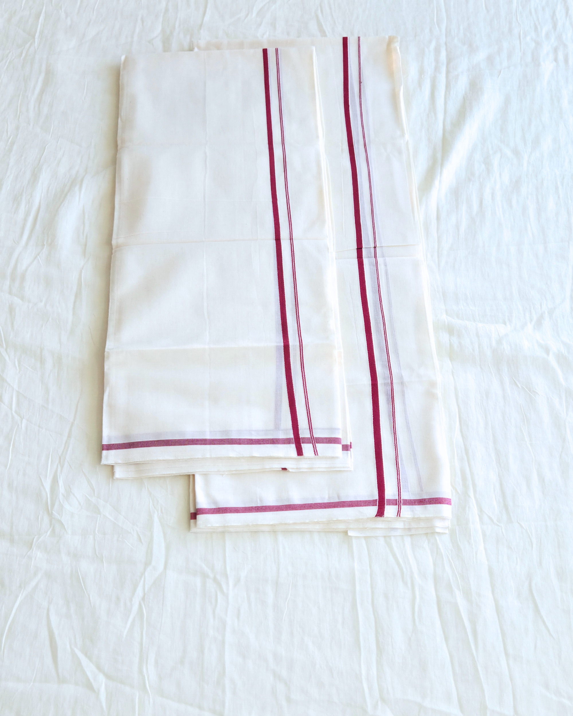 Balaramapuram Kaithari - 100% Organic Cotton Set Mundu