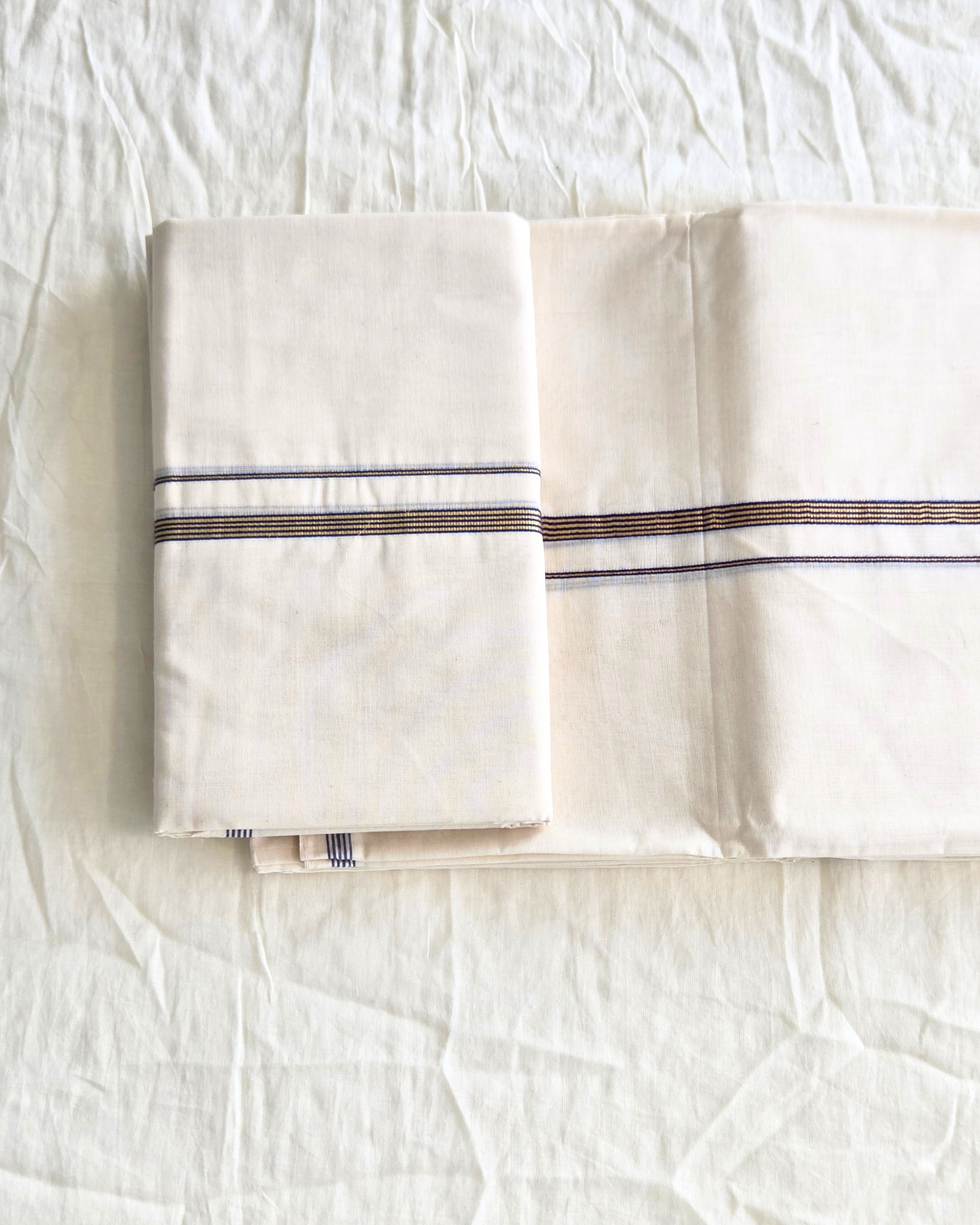 Balaramapuram Kaithari - 100% Organic Cotton Set Mundu