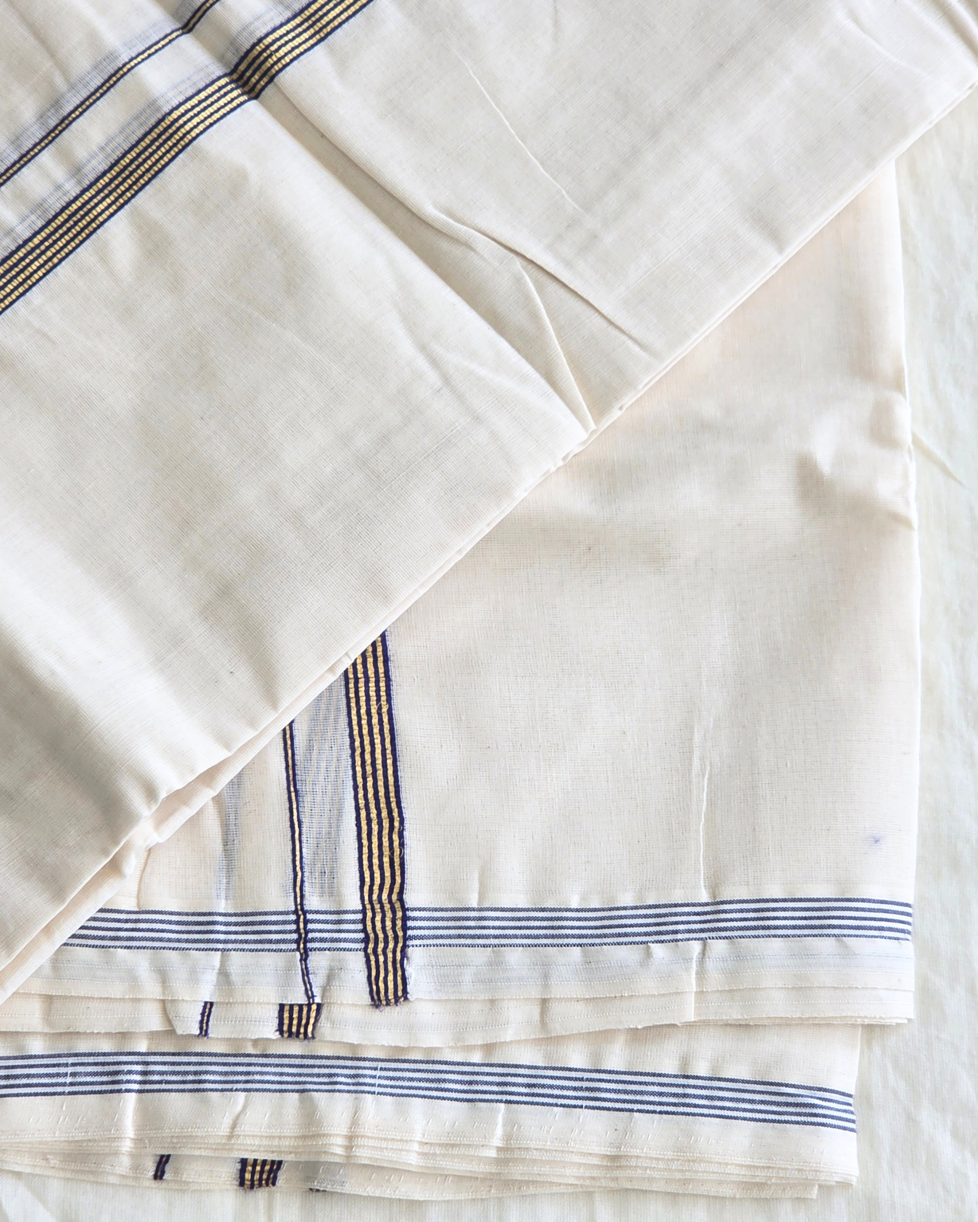 Balaramapuram Kaithari - 100% Organic Cotton Set Mundu