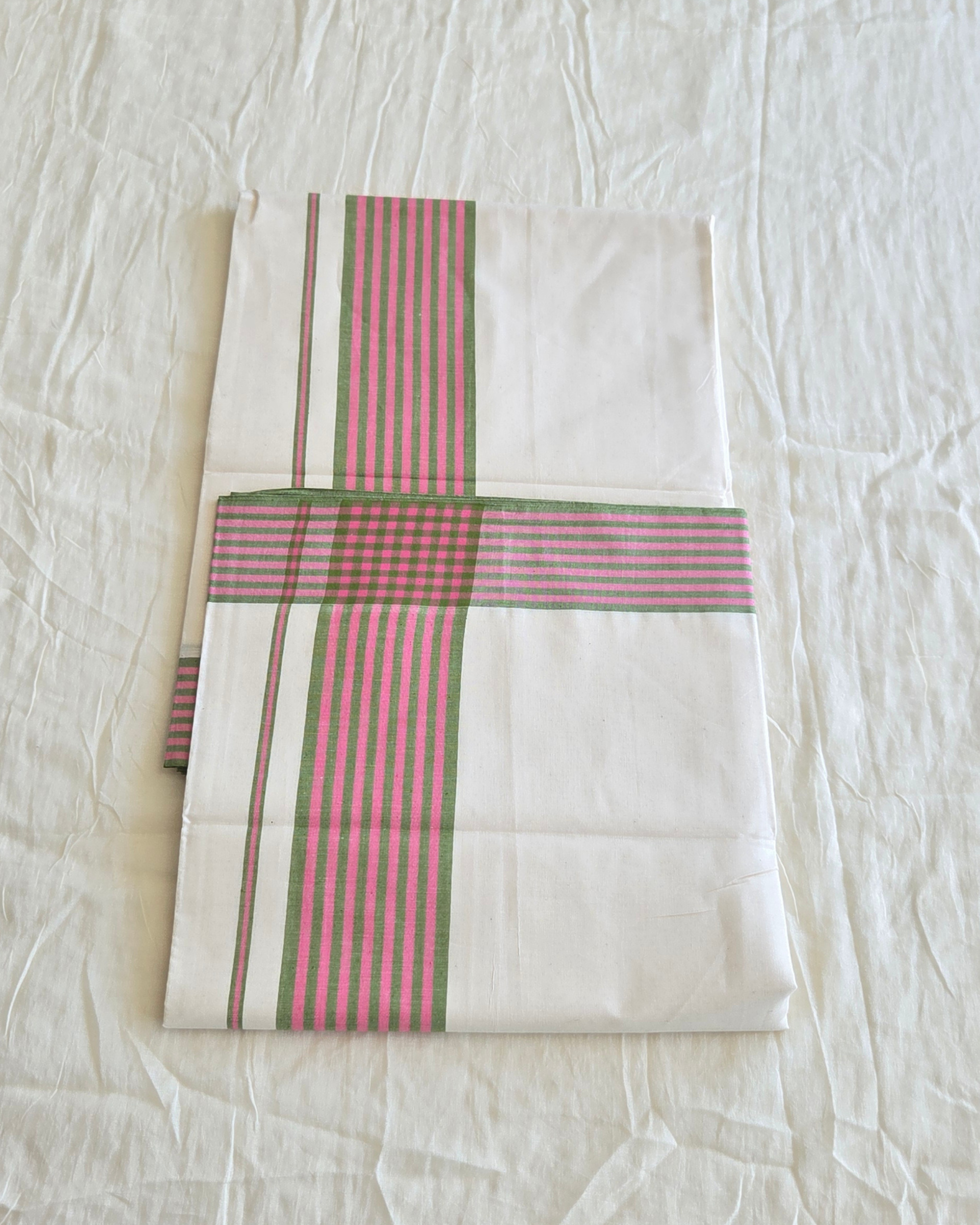 Balaramapuram Kaithari - 100% Organic Cotton Set Saree