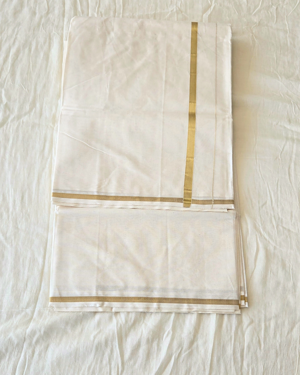 Balaramapuram Kaithari - 100% Organic Cotton Kasavu Saree