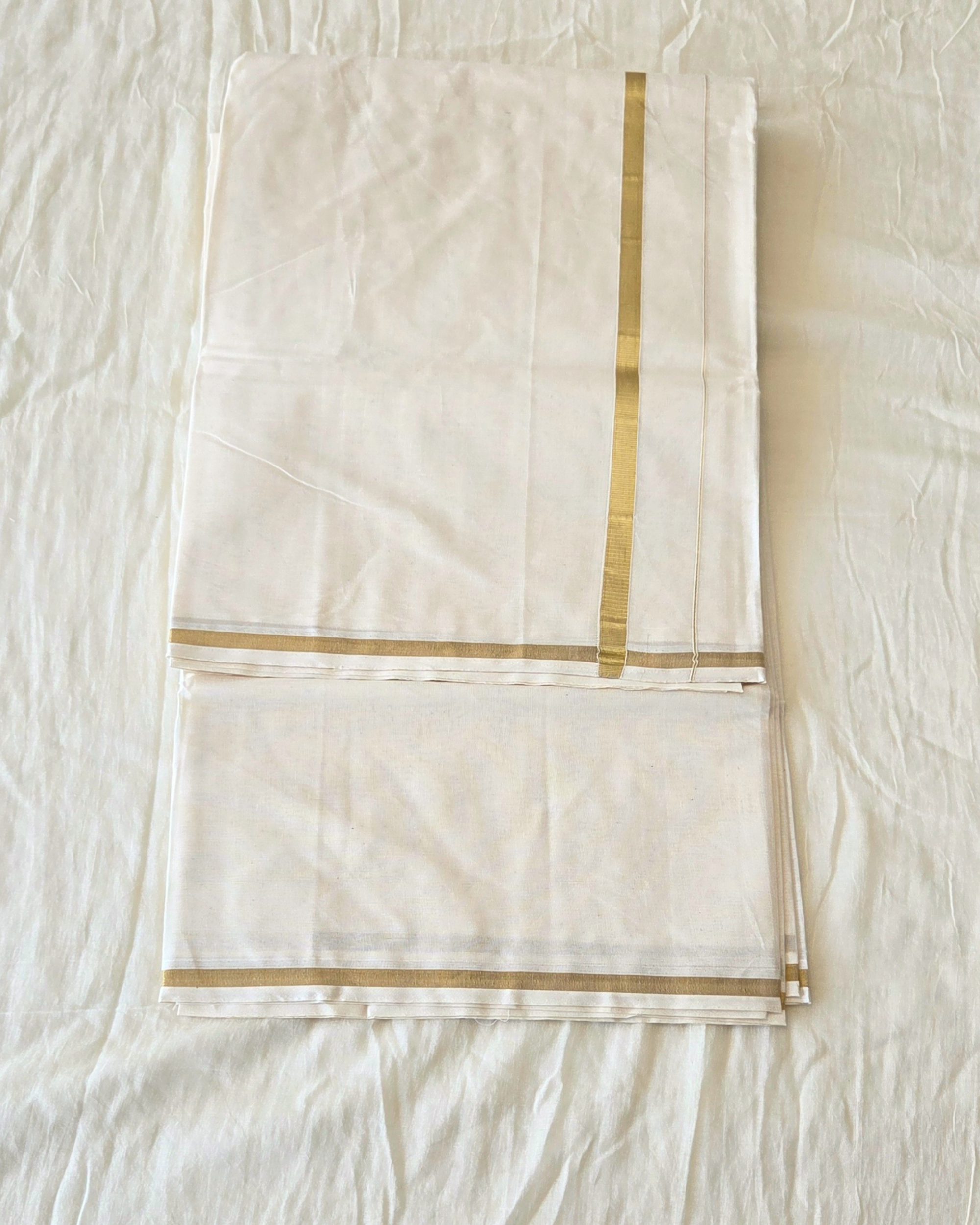 Balaramapuram Kaithari - 100% Organic Cotton Kasavu Saree
