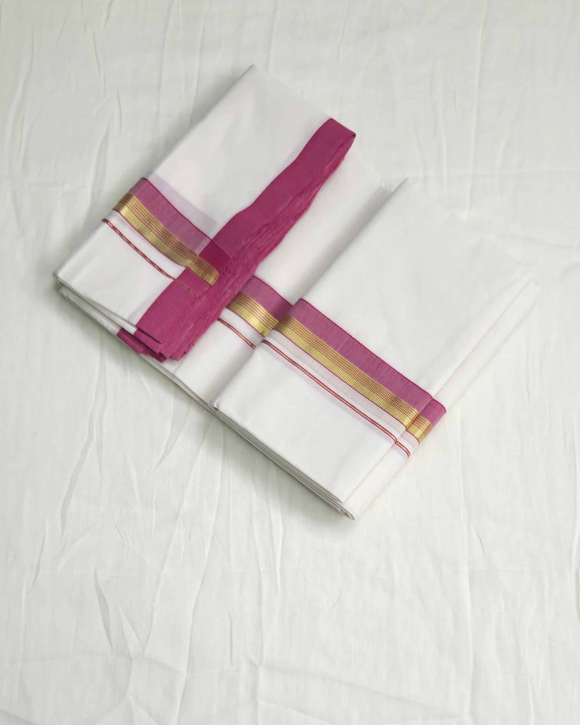 Balaramapuram Kaithari-100% Organic Cotton Double Mundu