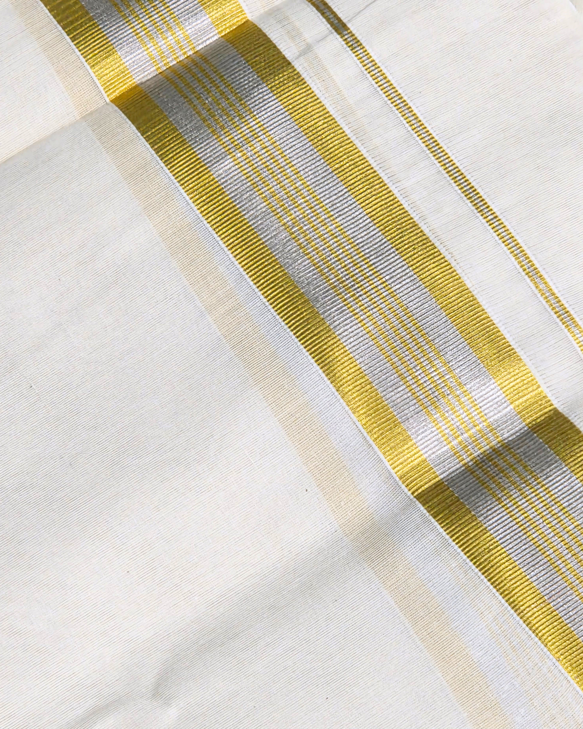 Balaramapuram Kaithari-100% Organic Cotton Double Mundu