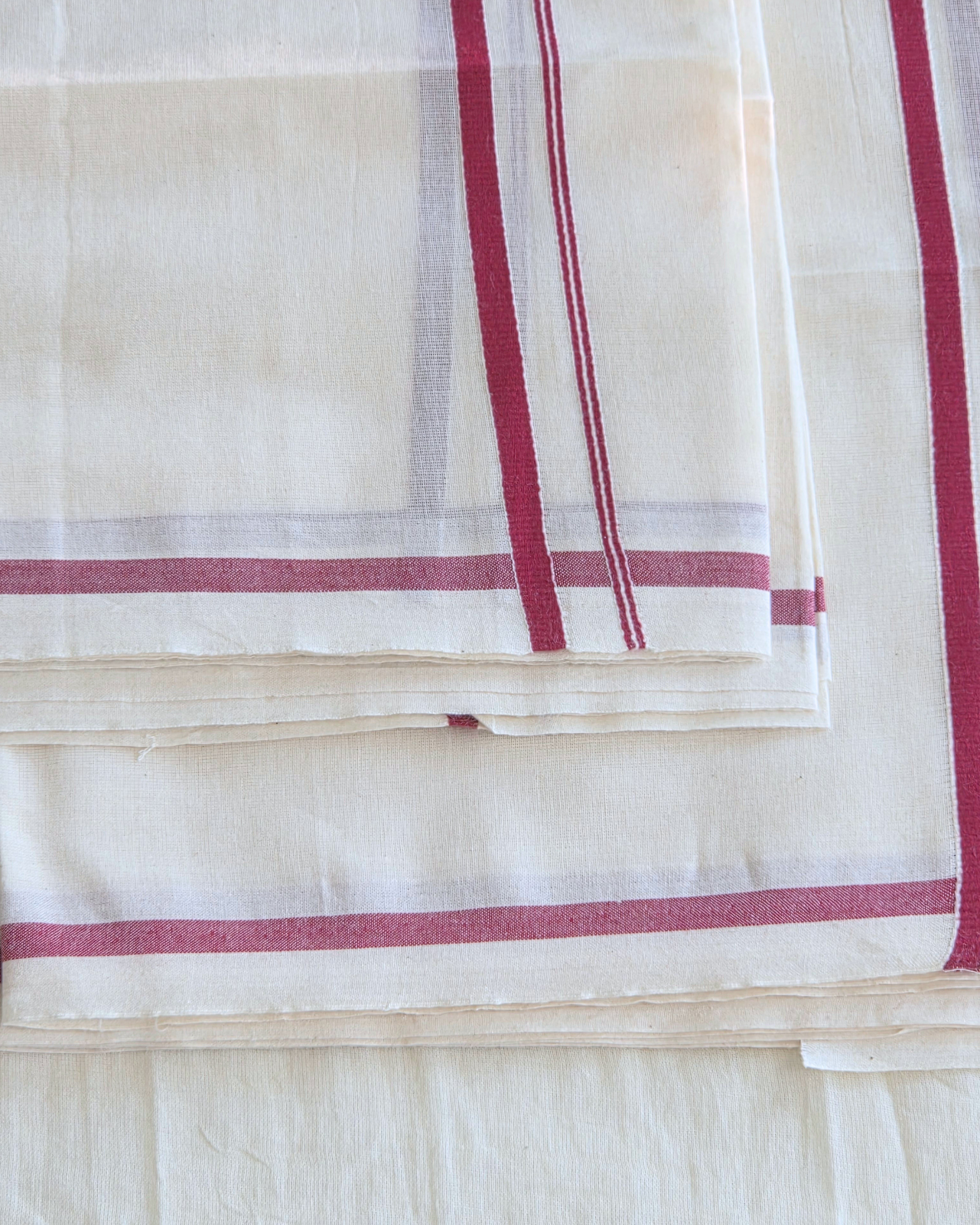 Balaramapuram Kaithari - 100% Organic Cotton Set Mundu