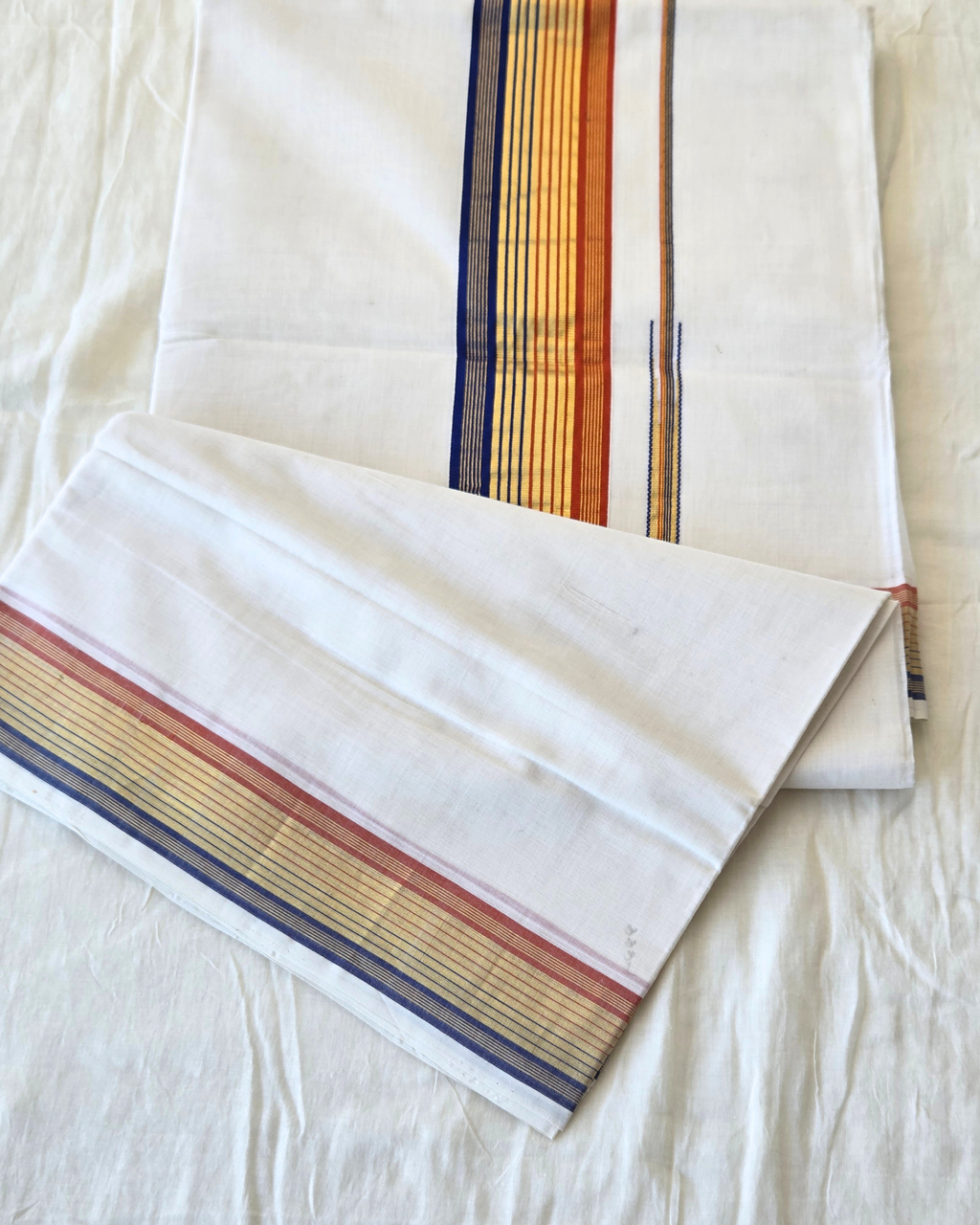 Balaramapuram Kaithari - 100% Organic Cotton Kasavu Saree