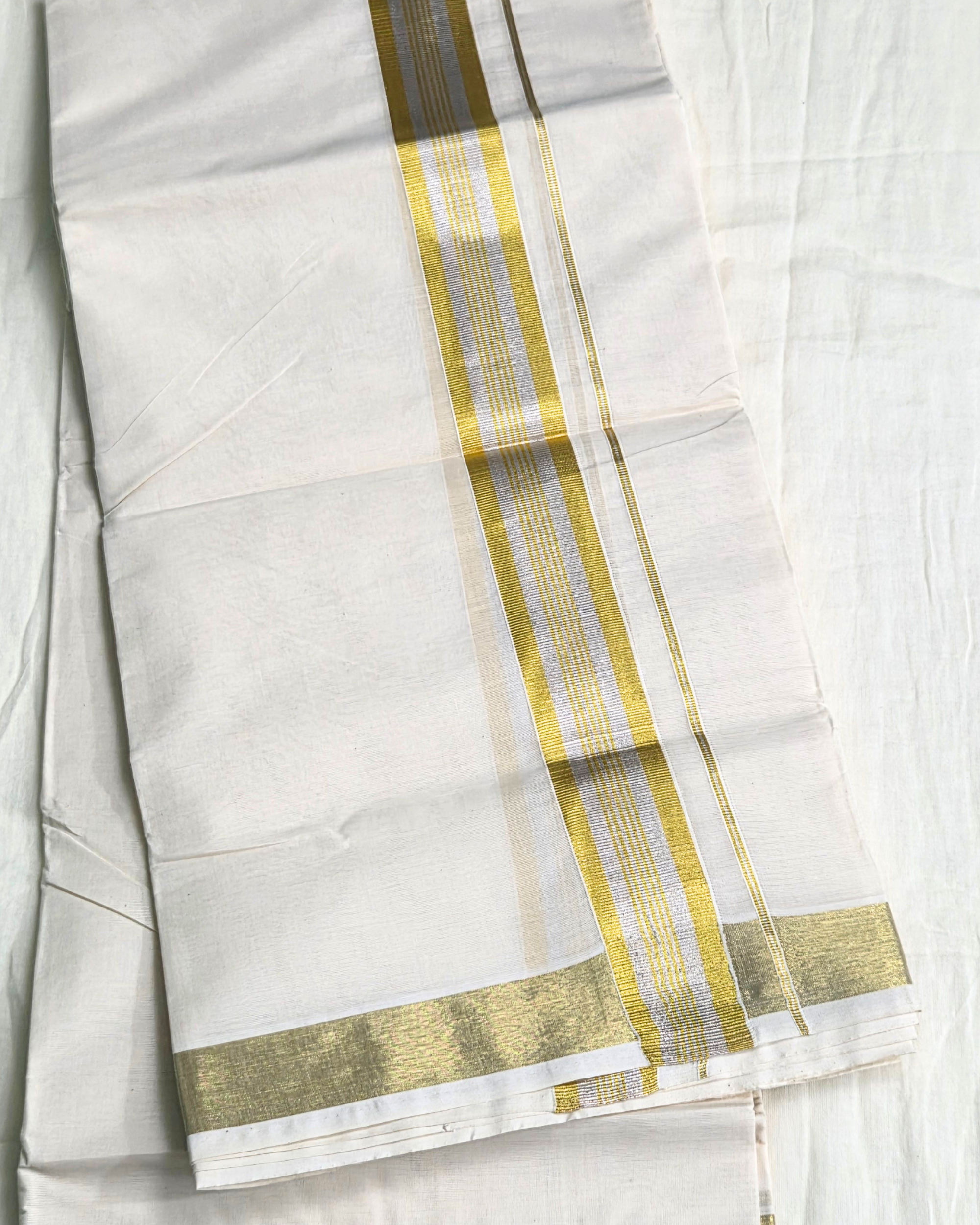 Balaramapuram Kaithari-100% Organic Cotton Double Mundu