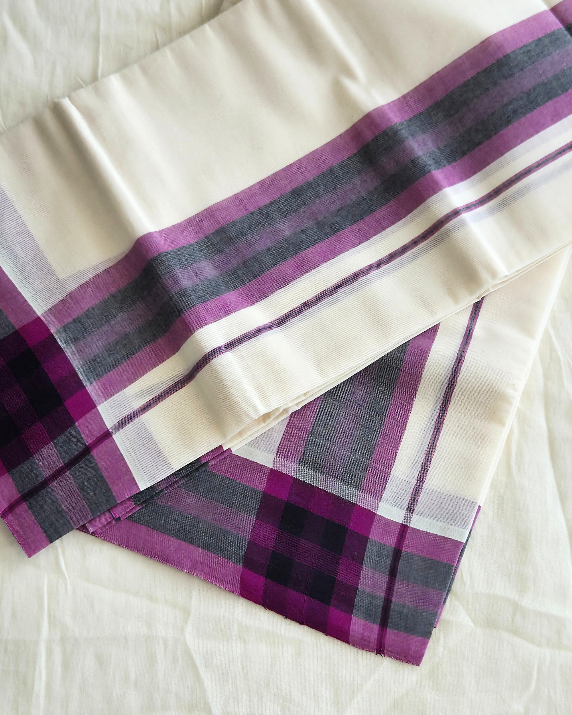 Balaramapuram Kaithari - 100% Organic Cotton Set Mundu