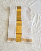 Balaramapuram Kaithari - 100% Organic Cotton Kasavu Saree