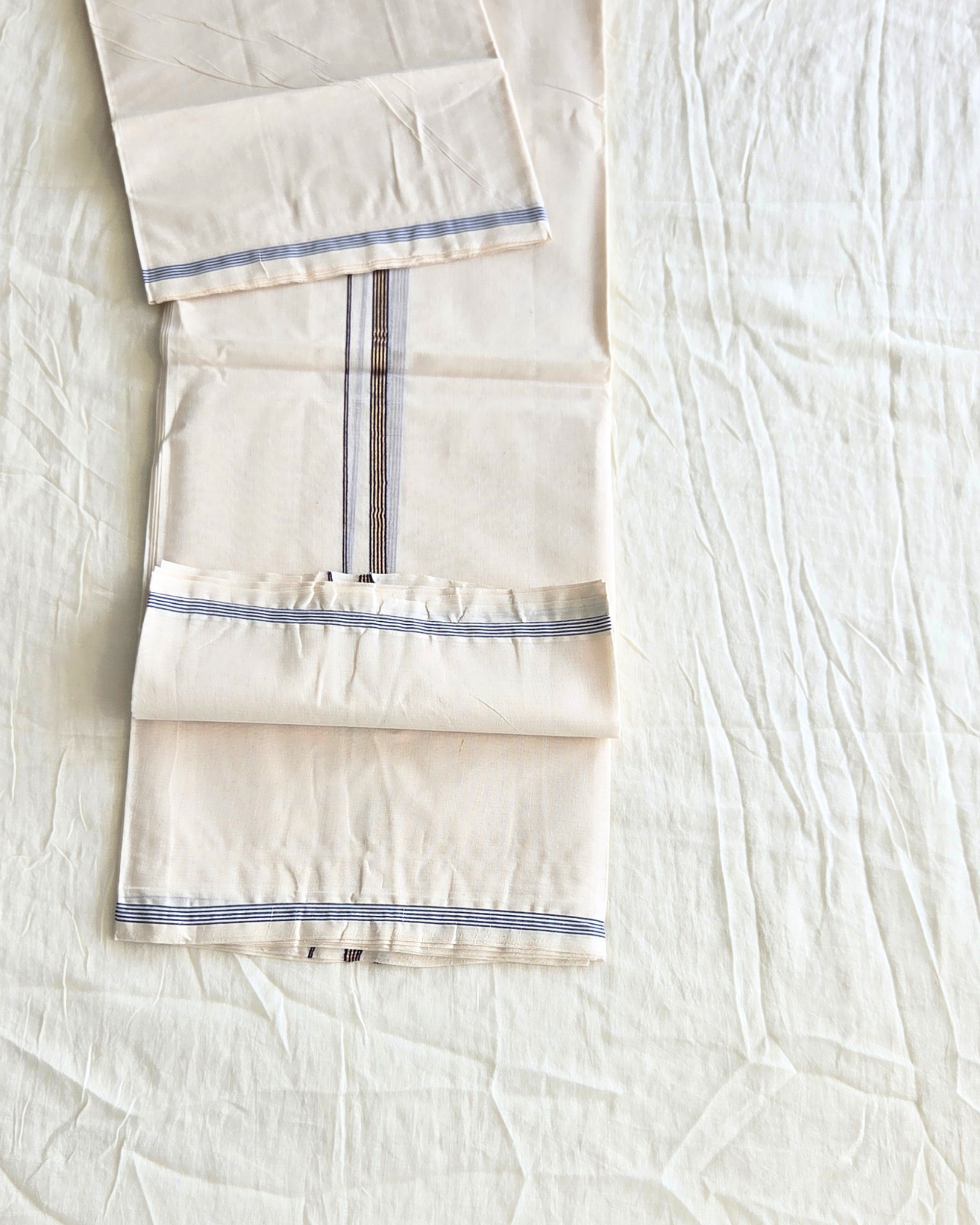 Balaramapuram Kaithari - 100% Organic Cotton Set Mundu