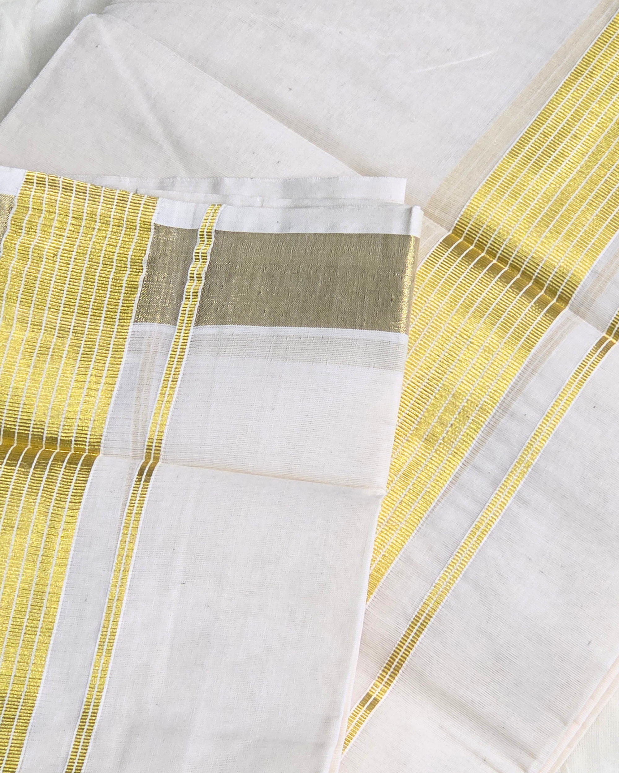 Balaramapuram Kaithari-100% Organic Cotton Double Mundu