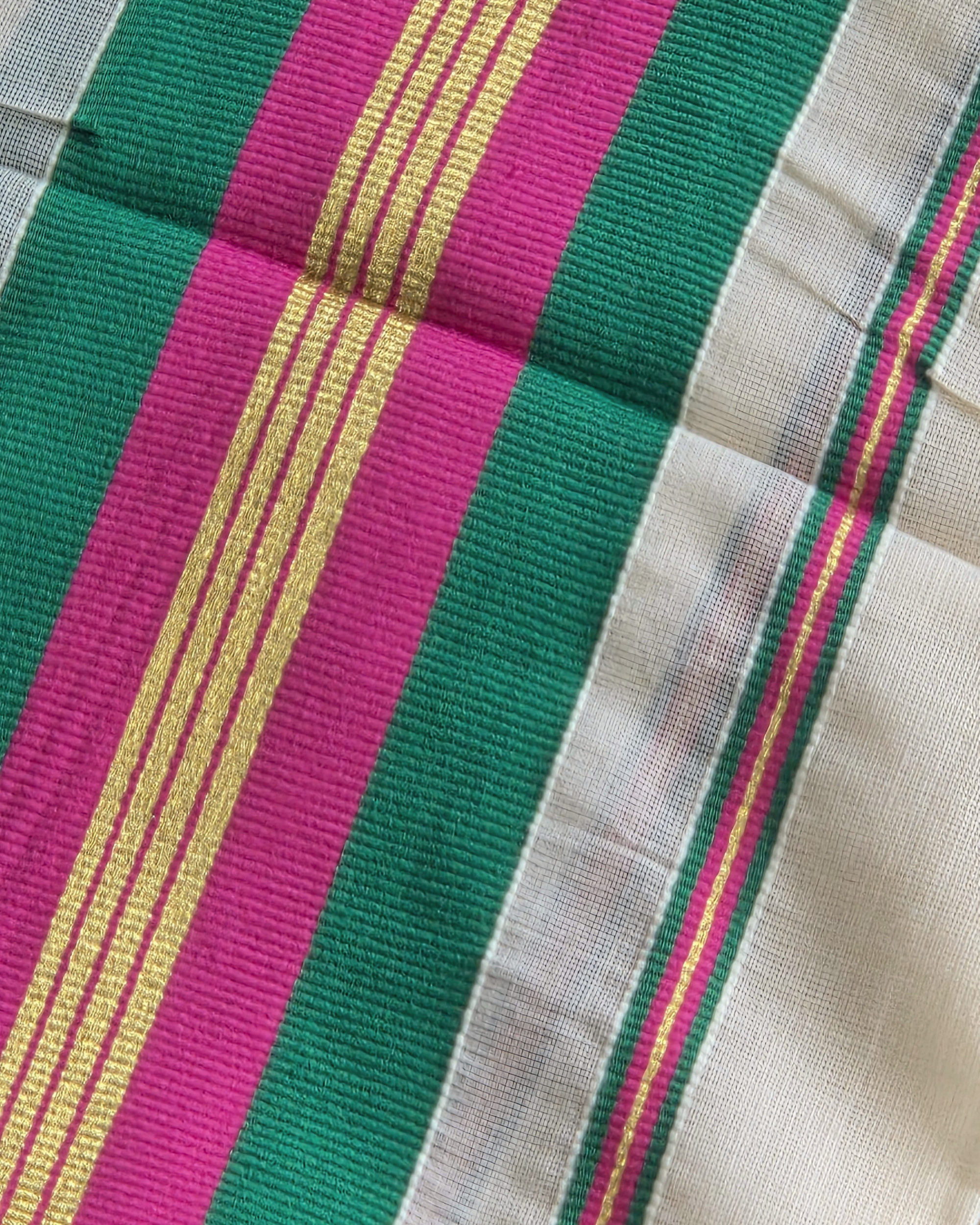 Balaramapuram Kaithari - 100% Organic Cotton Set Mundu