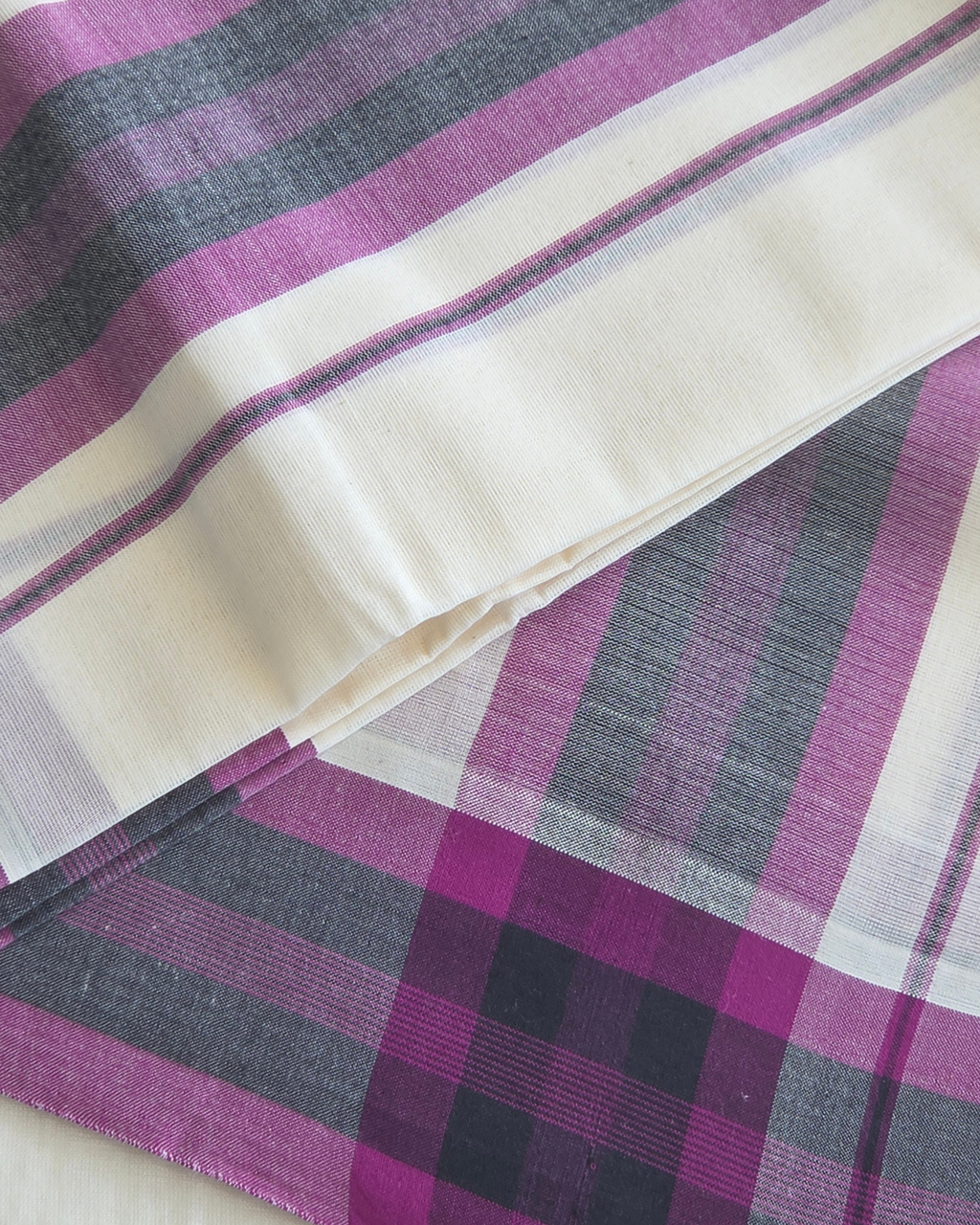 Balaramapuram Kaithari - 100% Organic Cotton Set Mundu