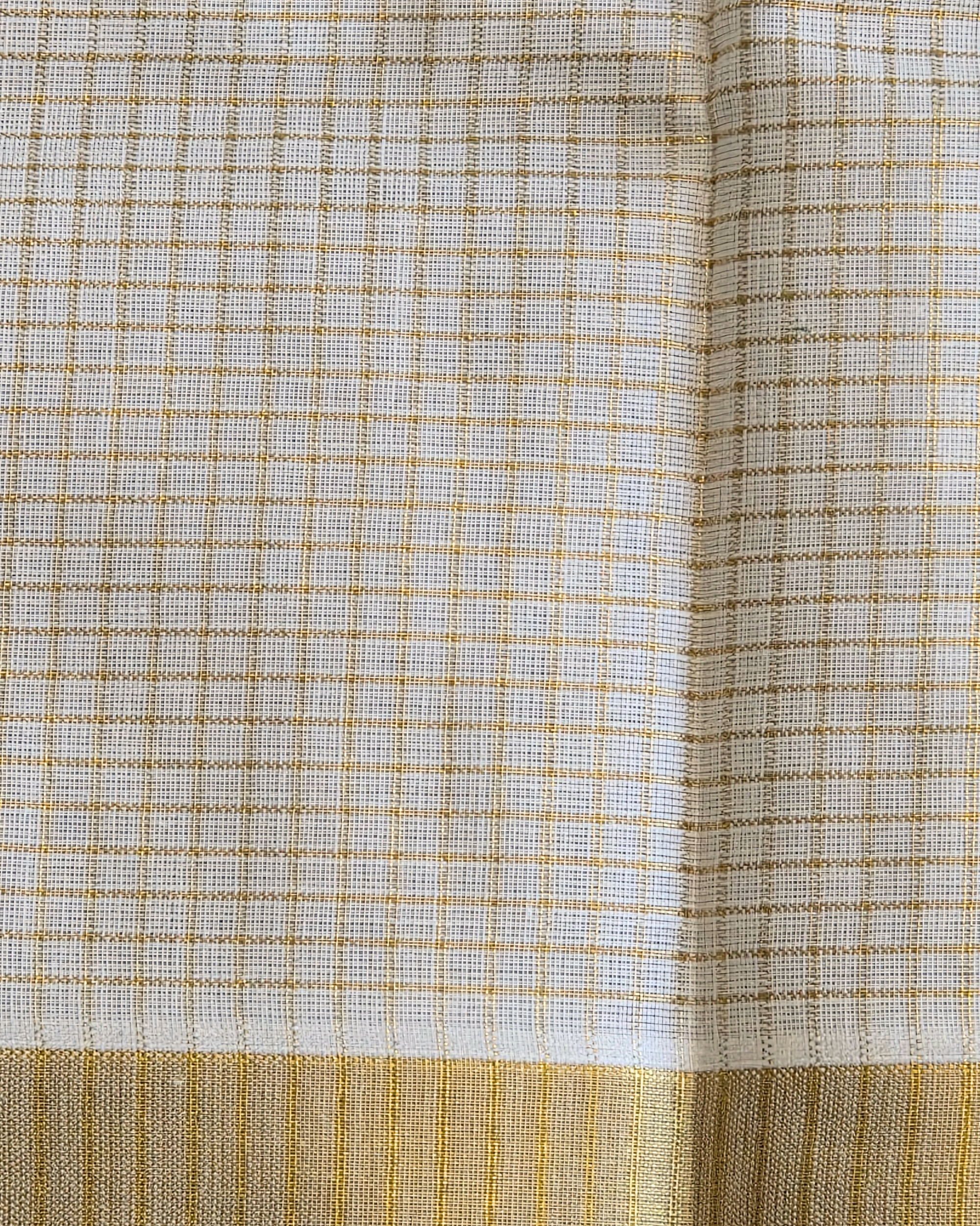 Balaramapuram Kaithari - 100% Organic Cotton Kasavu Saree