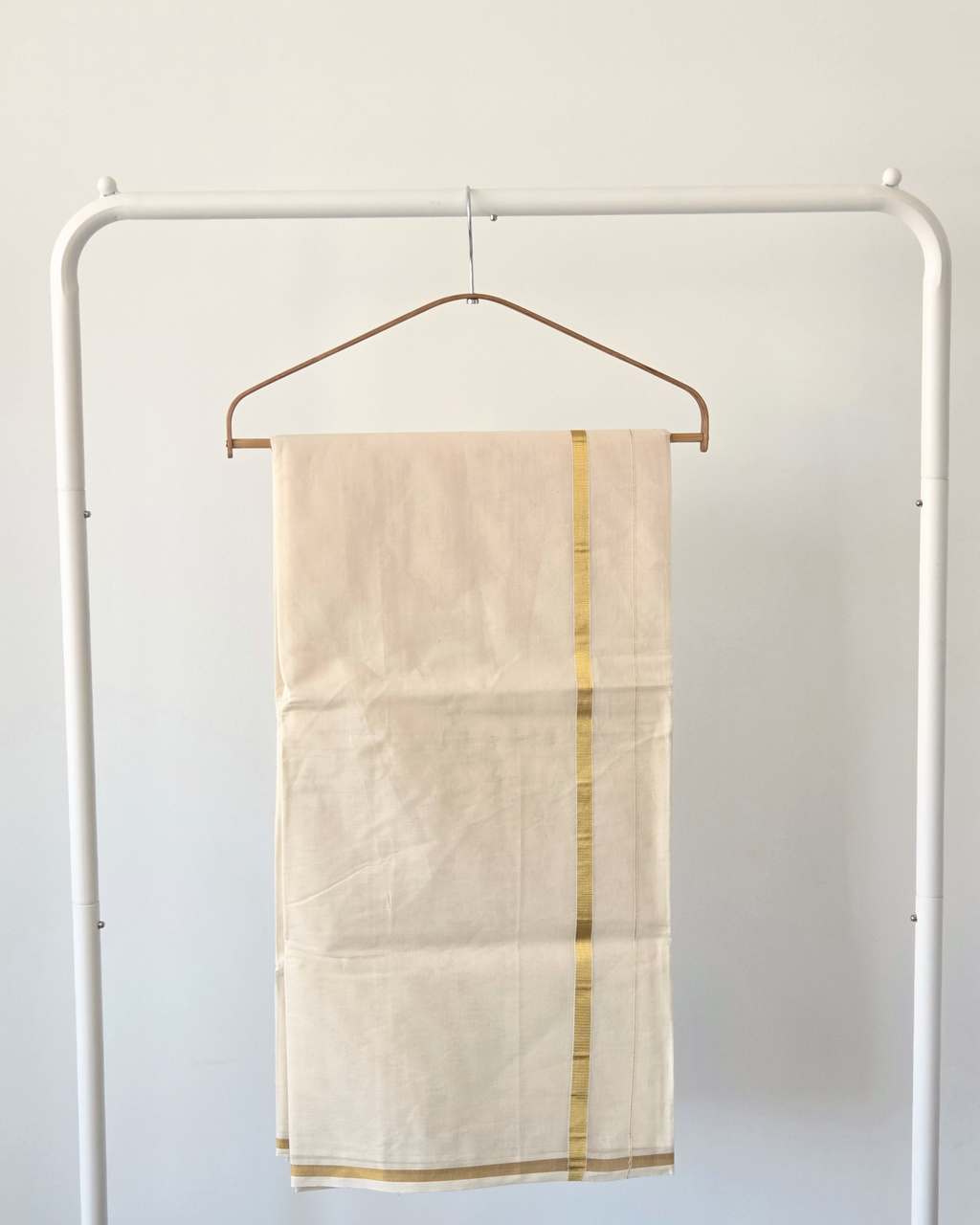 Balaramapuram Kaithari - 100% Organic Cotton Kasavu Saree