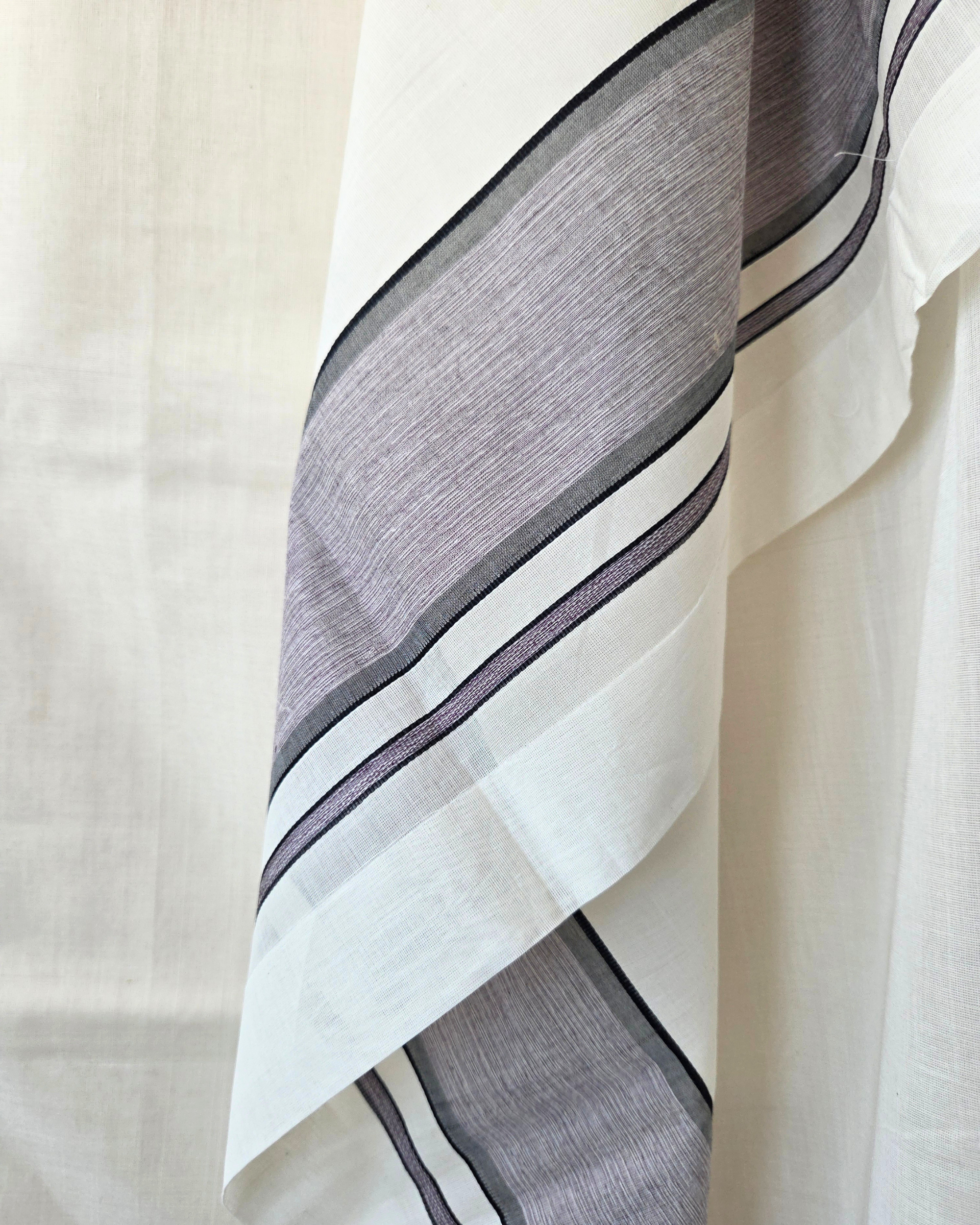 Balaramapuram Kaithari - 100% Organic Cotton Set Saree