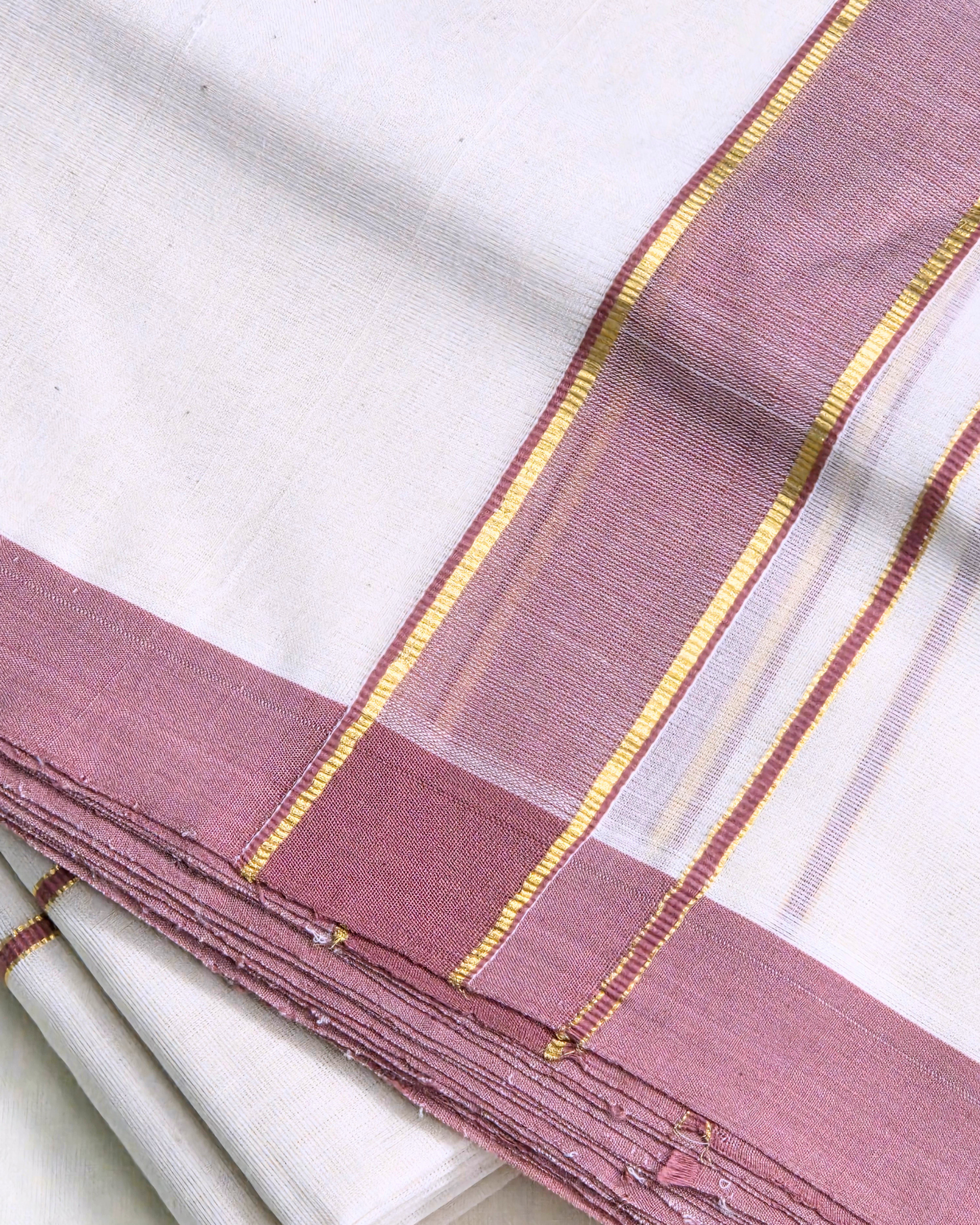 Balaramapuram Kaithari-100% Organic Cotton Double Mundu