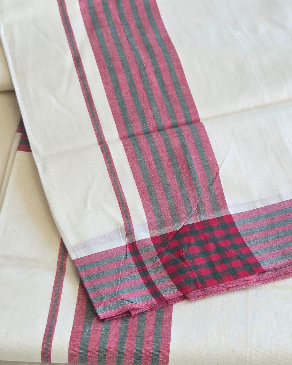 Balaramapuram Kaithari - 100% Organic Cotton Set Saree