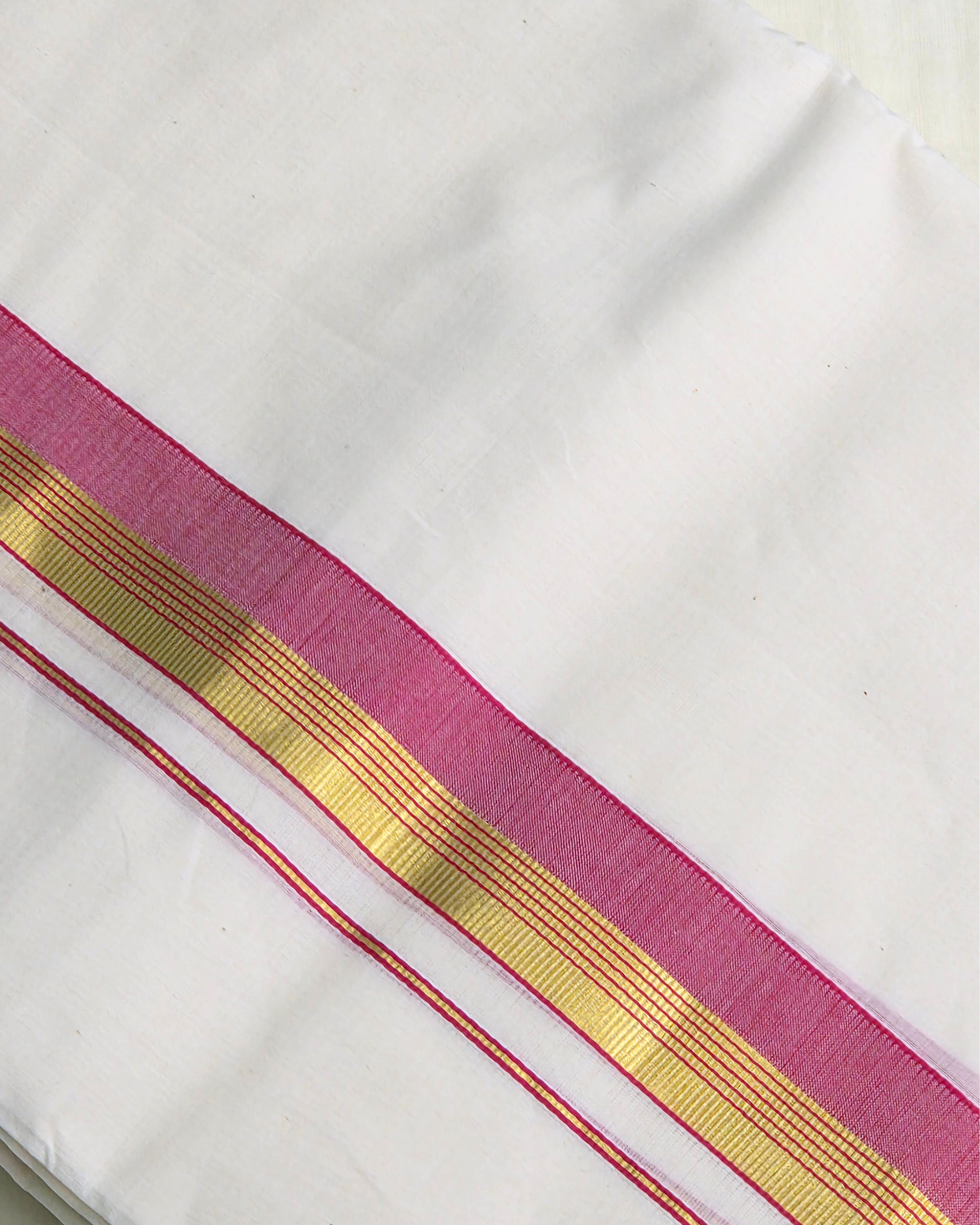 Balaramapuram Kaithari-100% Organic Cotton Double Mundu