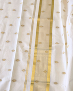 Balaramapuram Kaithari - 100% Organic Cotton Kasavu Saree