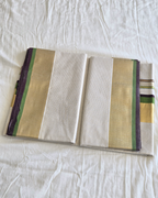 Balaramapuram Kaithari - 100% Organic Cotton Kasavu Saree