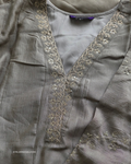 Sandstone Silk Embroidery Anarkali Suit |  3 Piece