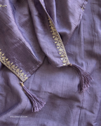 Lilac Monochrome Anarkali Suit  | 3 piece
