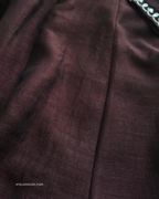 Coffee brown Silk Embroidery Anarkali Suit |  3 Piece