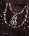 Coffee brown Silk Embroidery Anarkali Suit |  3 Piece