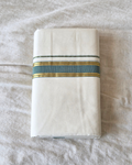 Emerald Kasavu Kaithari Double Mundu — Handwoven Kerala