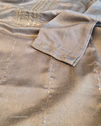 Muted Champagne Silk Kurta Set | 2 piece